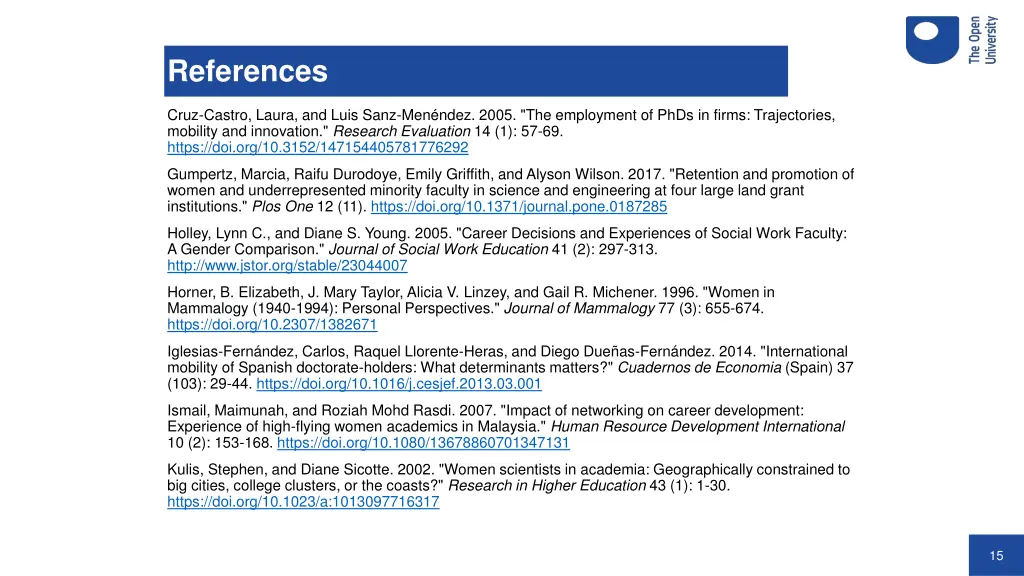 references 1