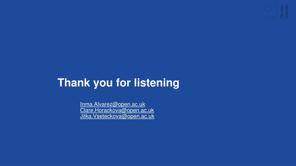 thank you for listening