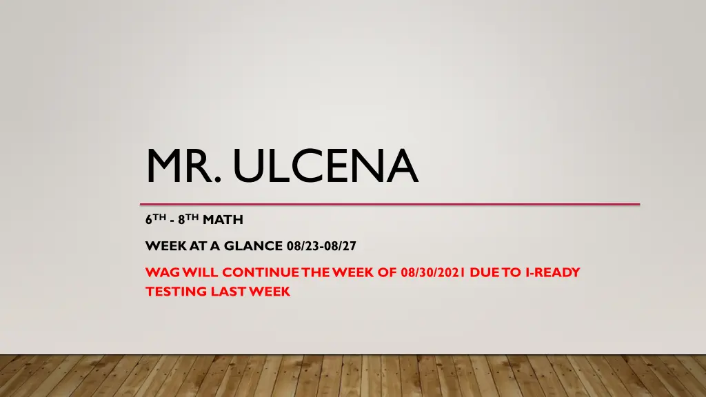 mr ulcena