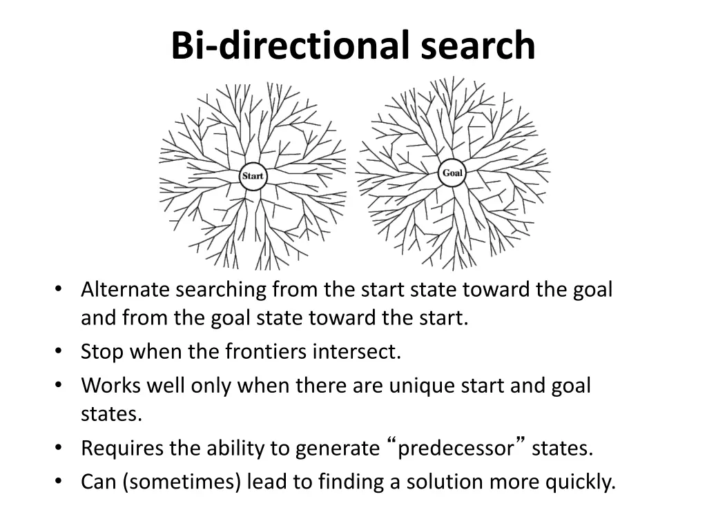 bi directional search