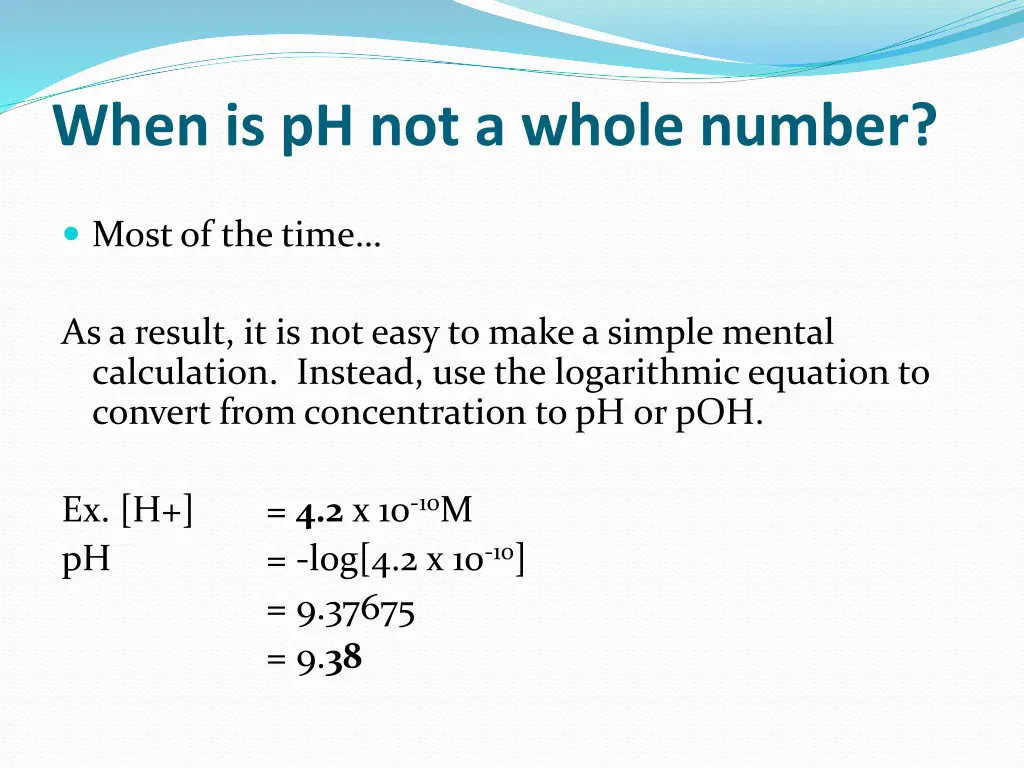 when is ph not a whole number