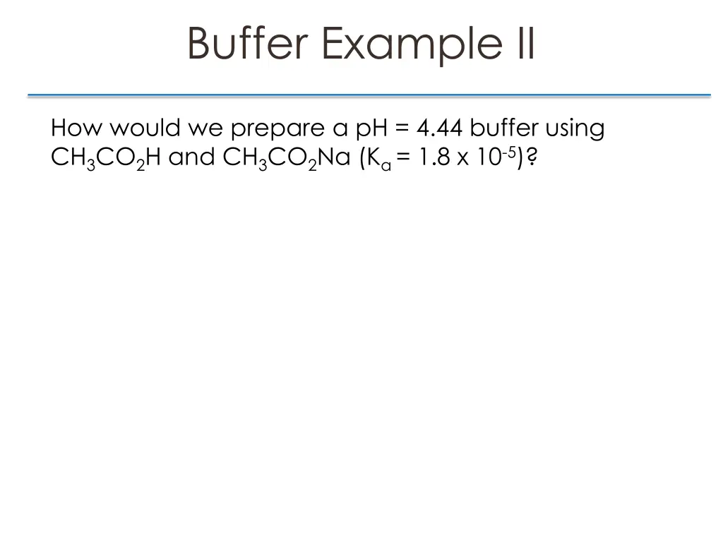 buffer example ii