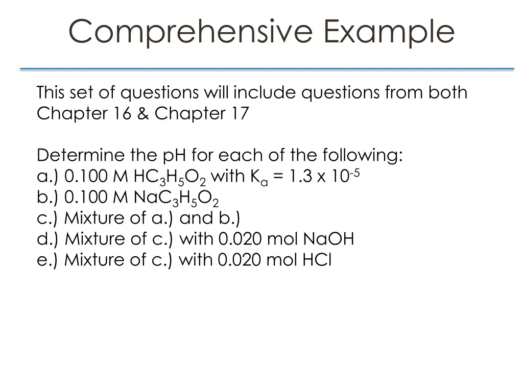 comprehensive example