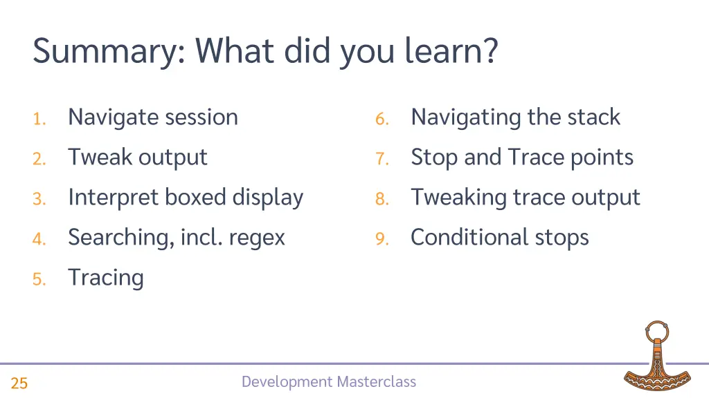 summary what did you learn
