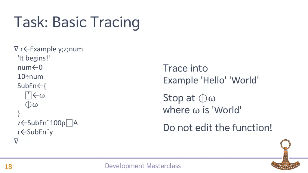 task basic tracing
