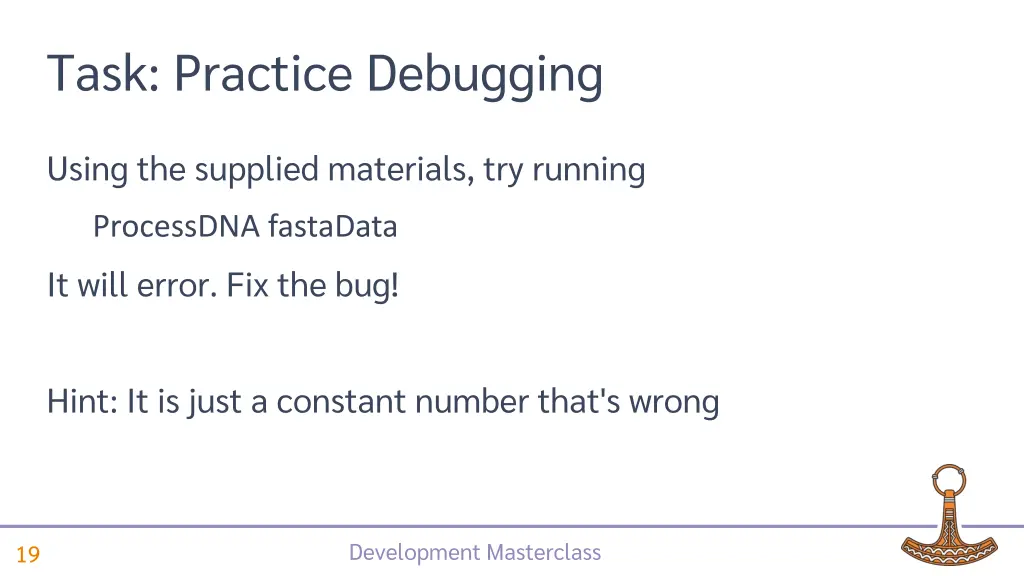 task practice debugging