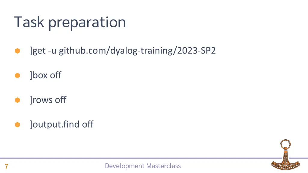 task preparation