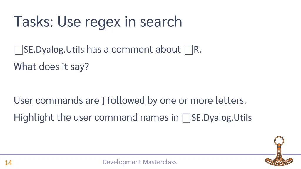 tasks use regex in search