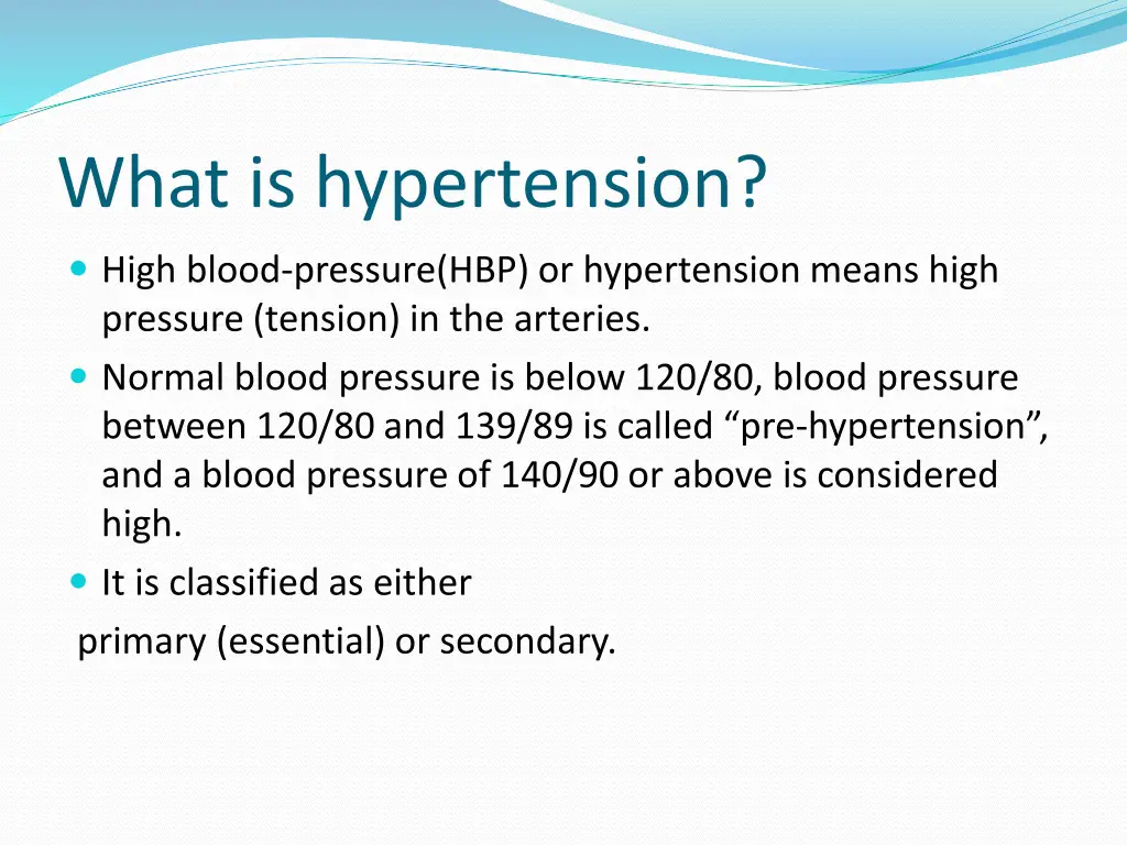 what is hypertension