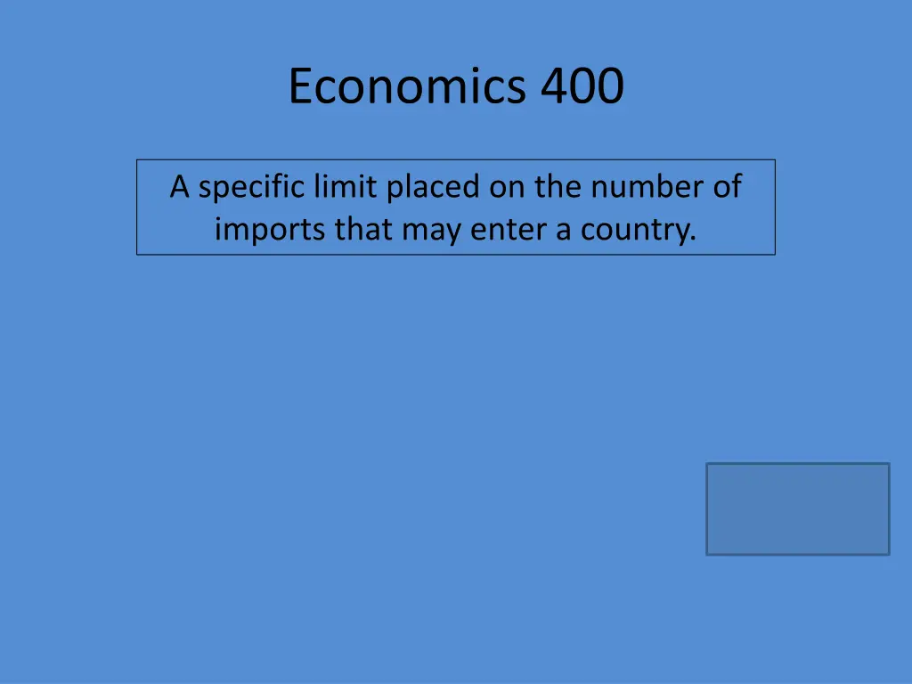 economics 400