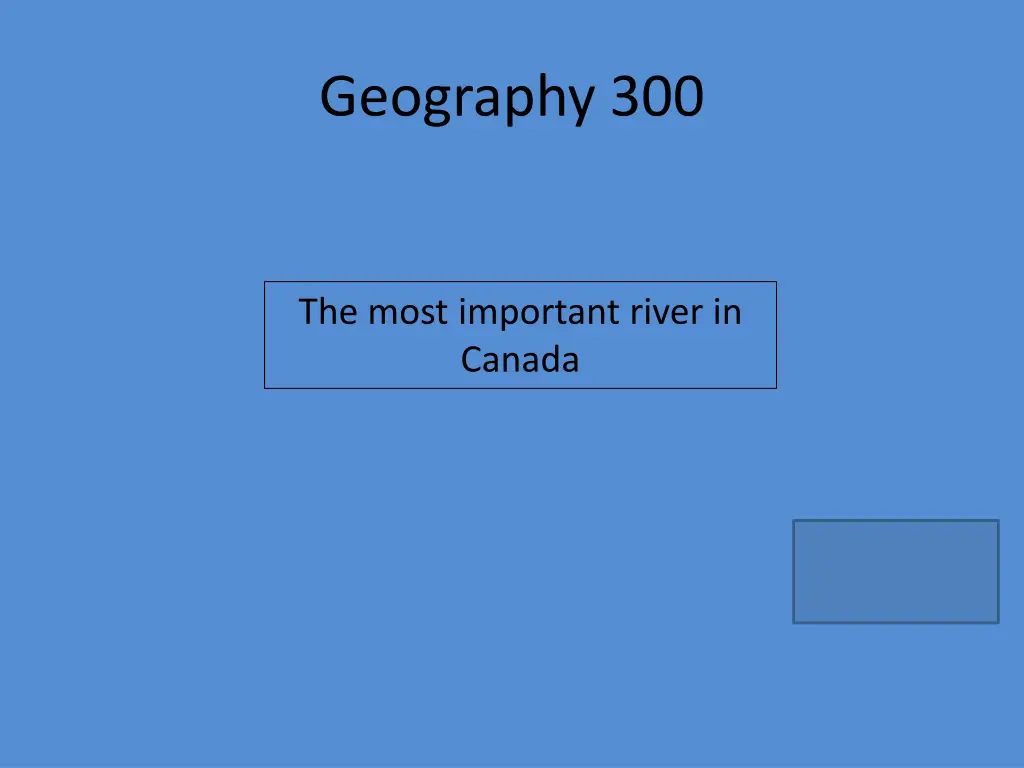geography 300
