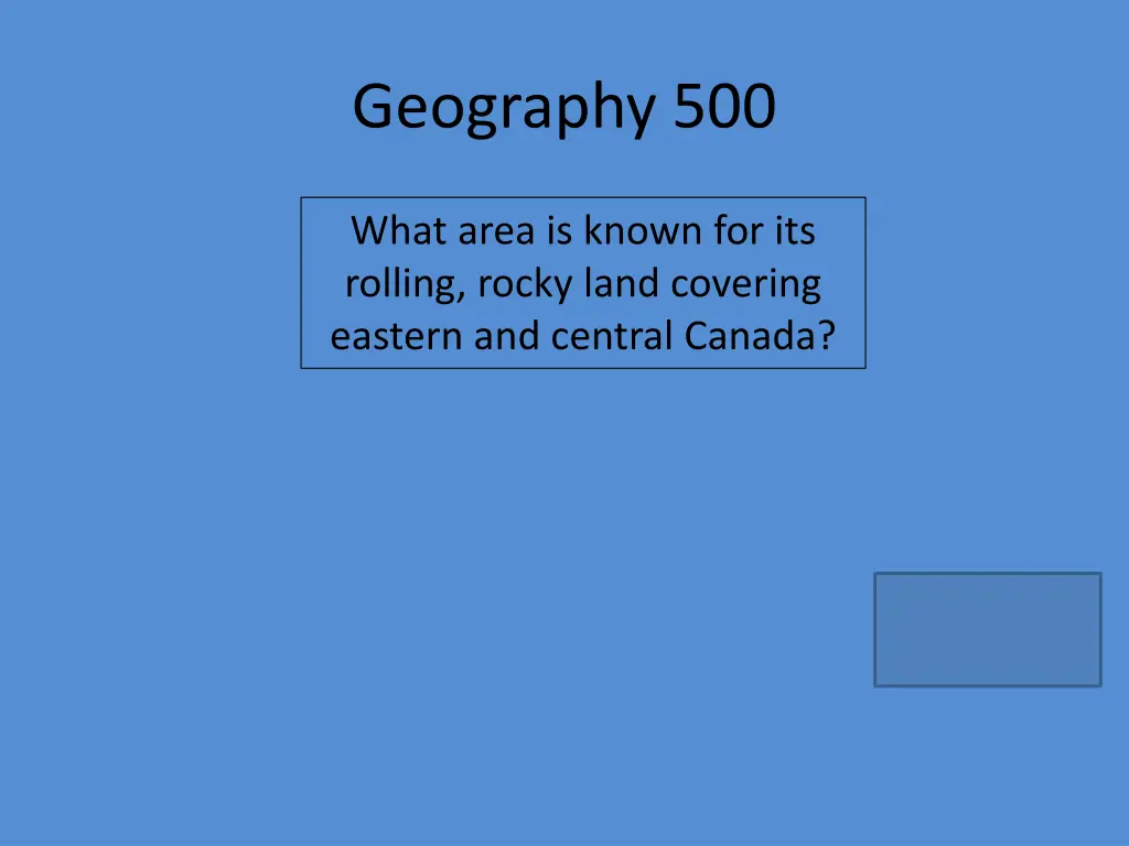 geography 500