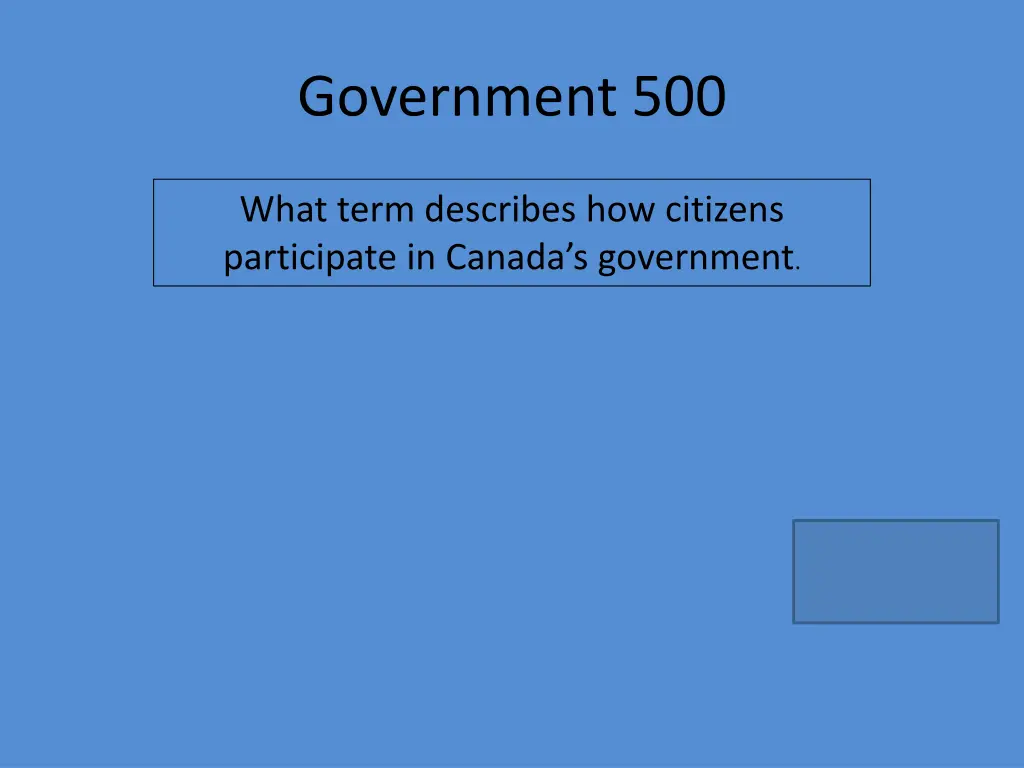 government 500