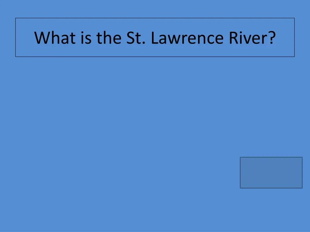 what is the st lawrence river