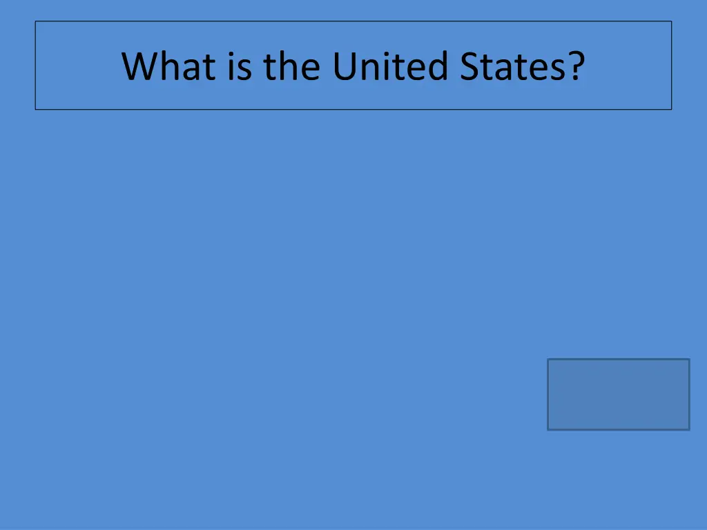 what is the united states