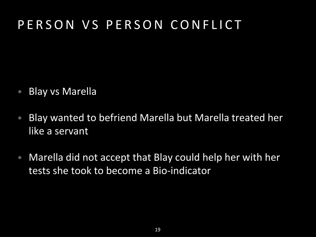 person vs person conflict