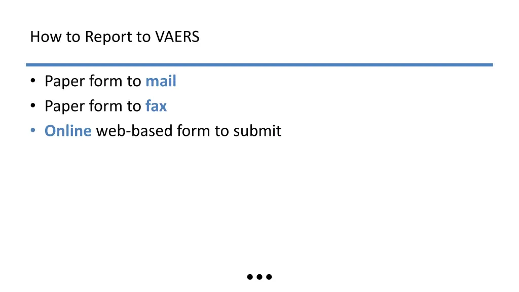 how to report to vaers