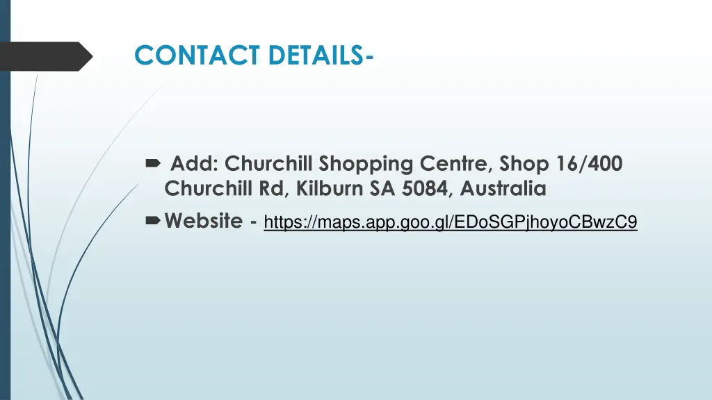 contact details