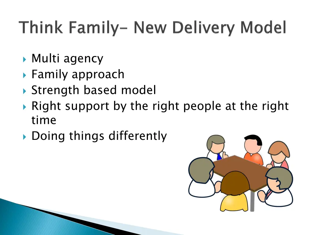 multi agency family approach strength based model