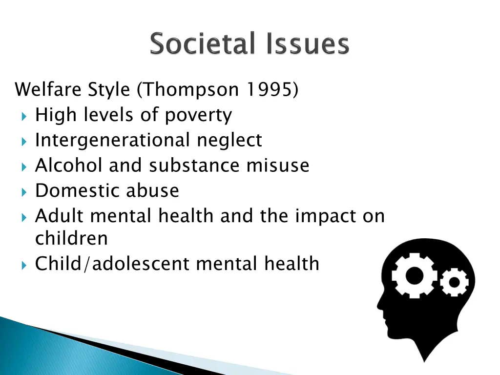 welfare style thompson 1995 high levels