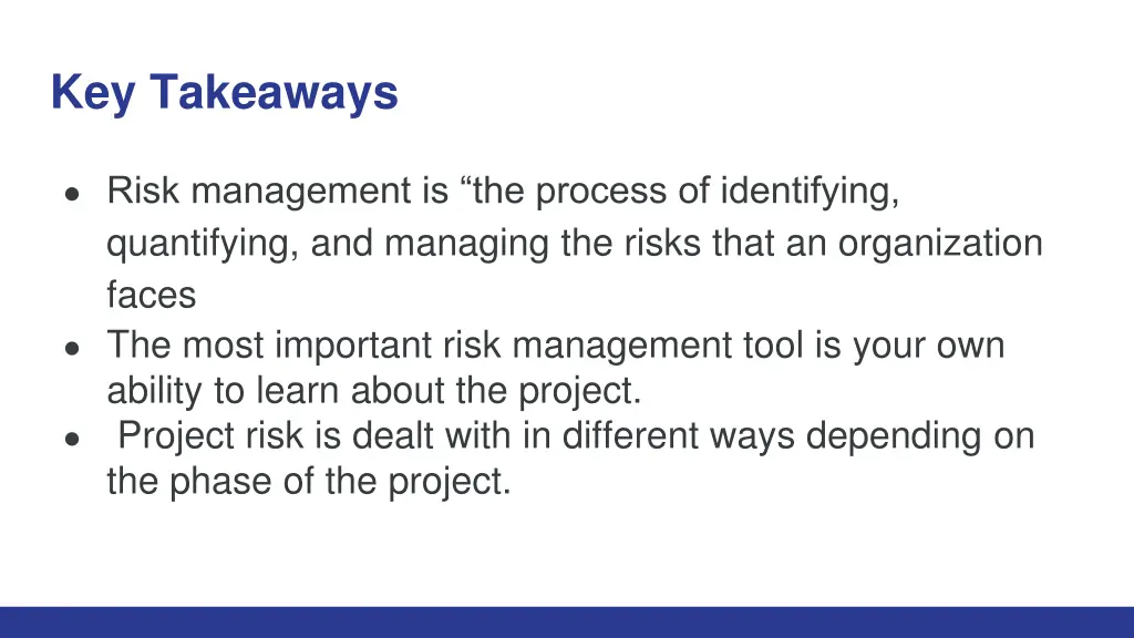key takeaways