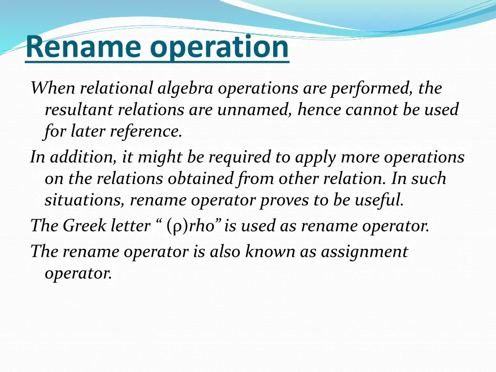 rename operation