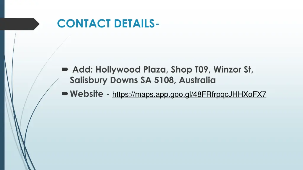 contact details