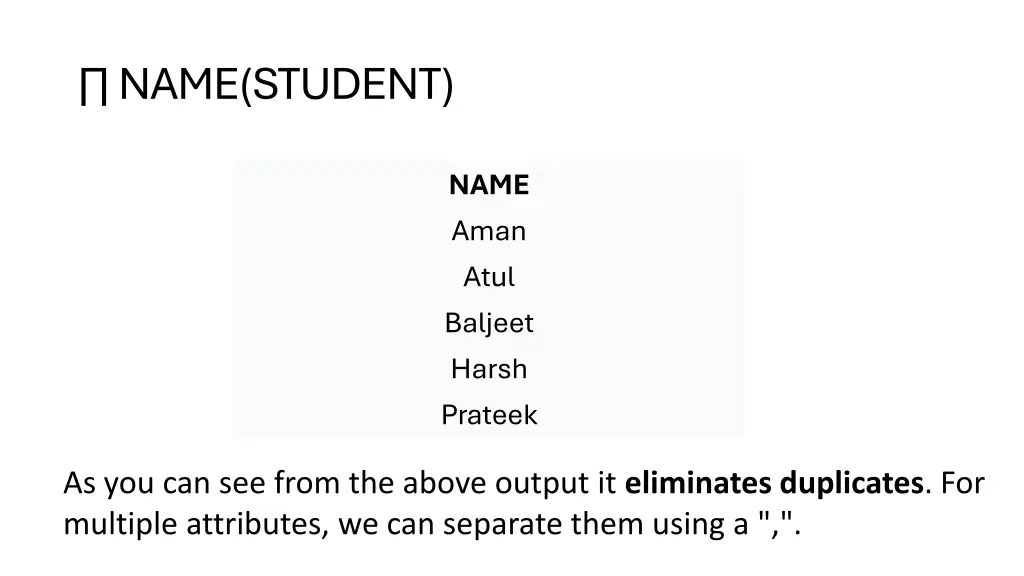 name student