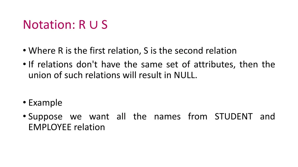 notation r s