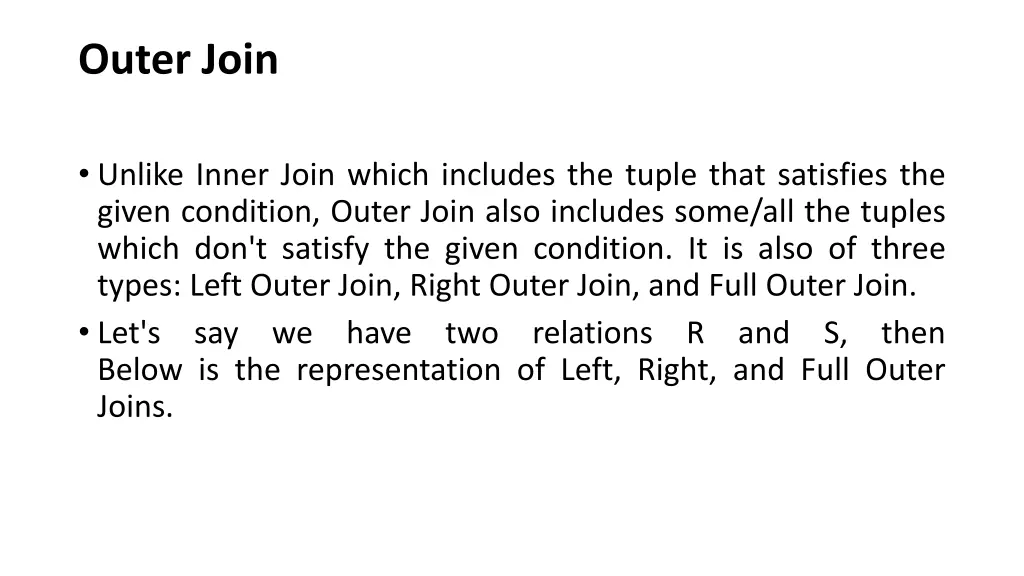 outer join