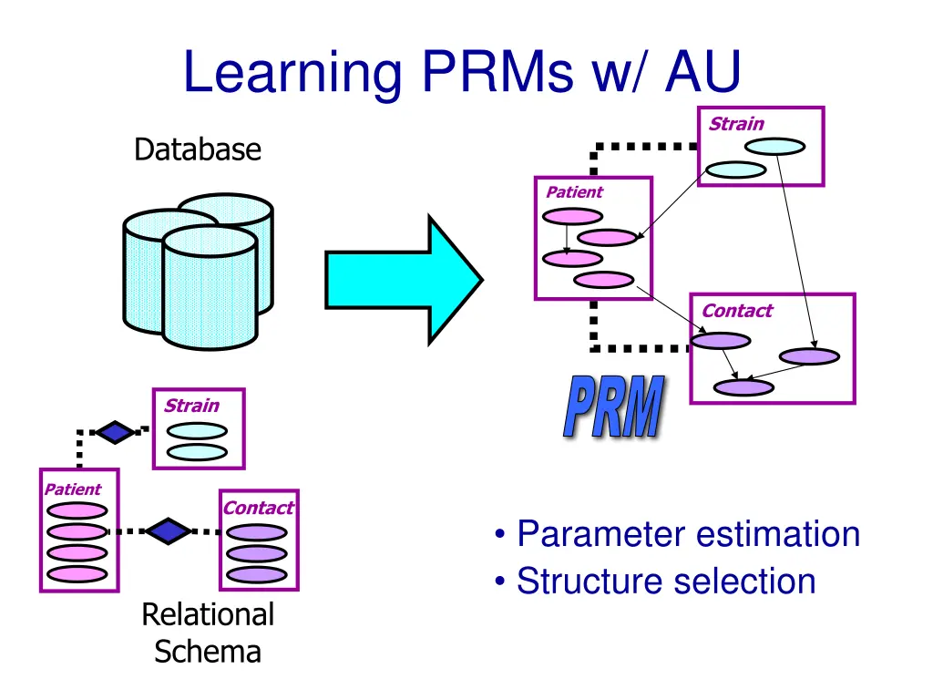 learning prms w au