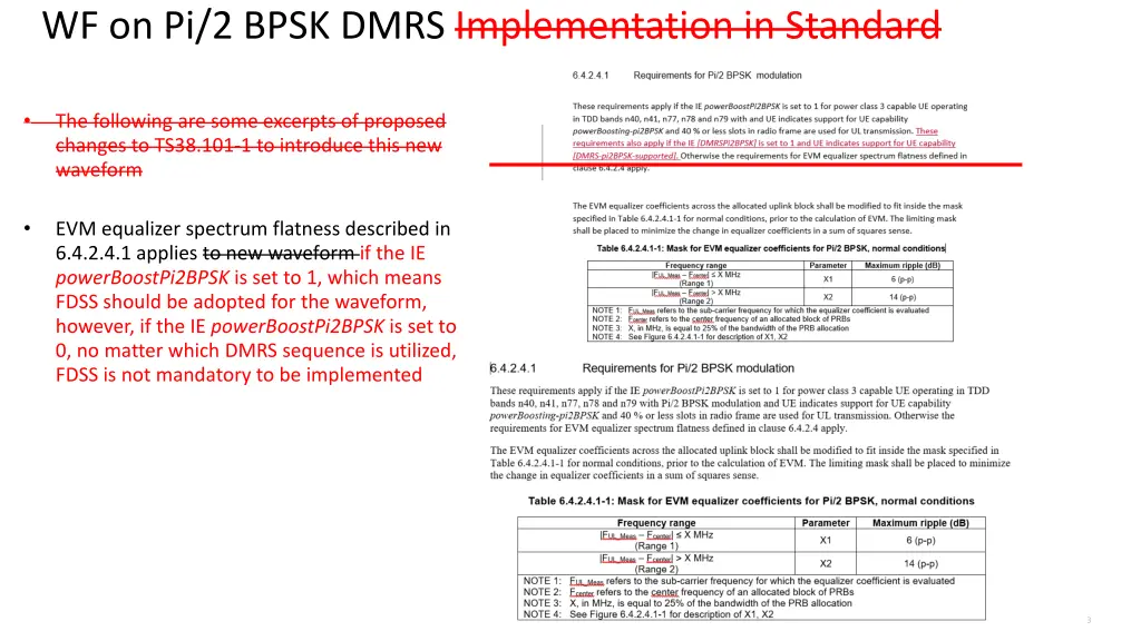 wf on pi 2 bpsk dmrs implementation in standard 1
