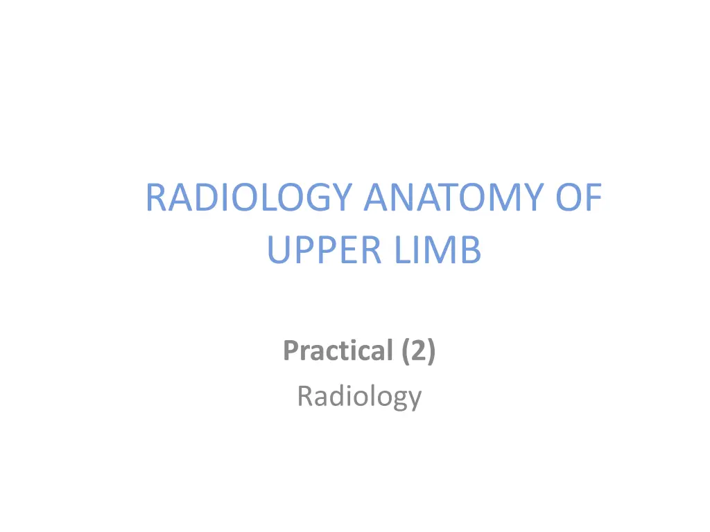radiology anatomy of upper limb