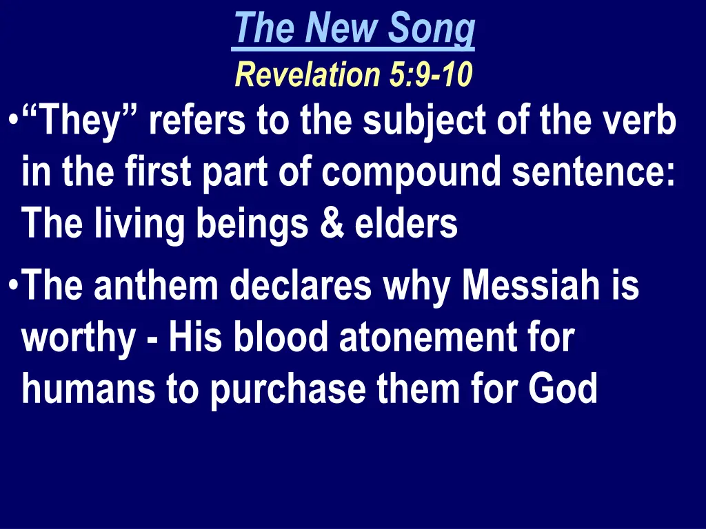 the new song revelation 5 9 10