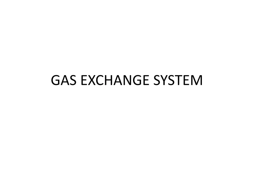 gas exchange system