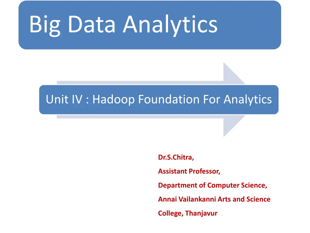 big data analytics