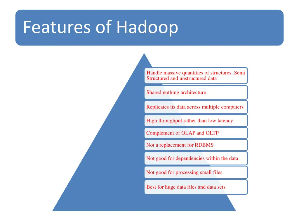 features of hadoop
