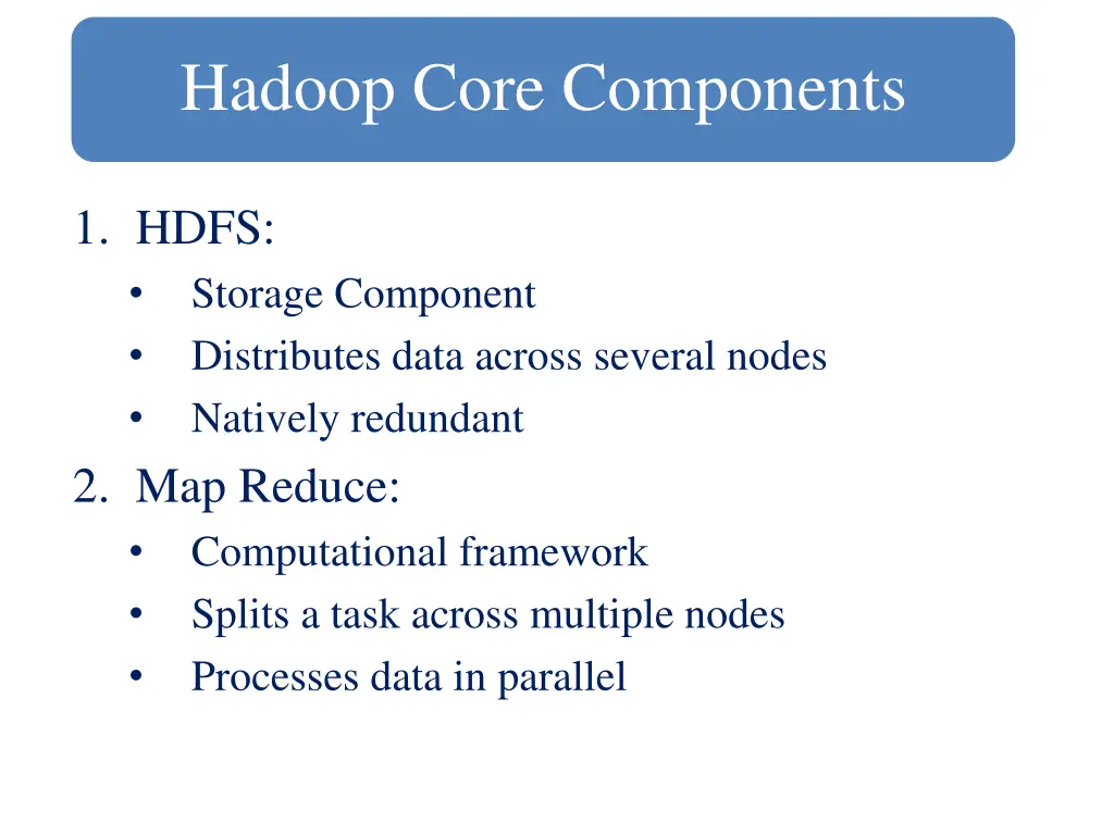 hadoop core components