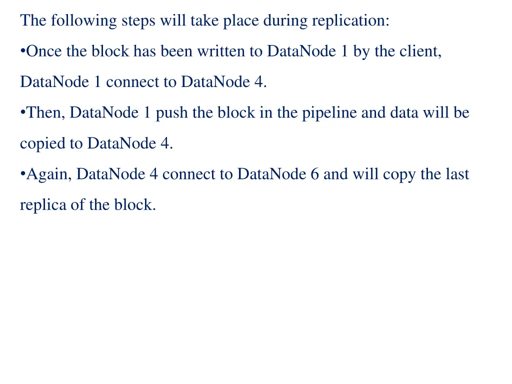 the following steps will take place during