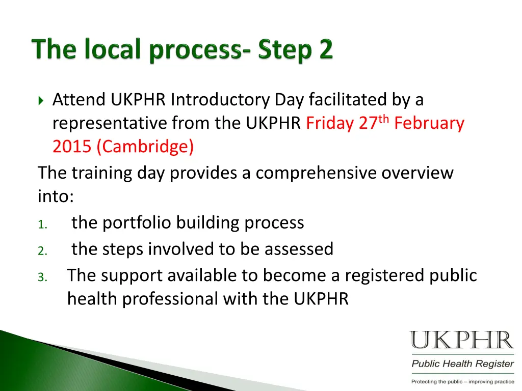 attend ukphr introductory day facilitated