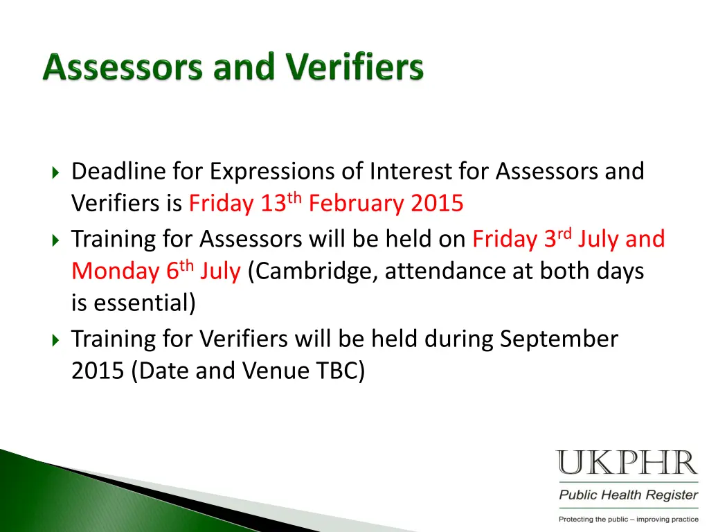 deadline for expressions of interest