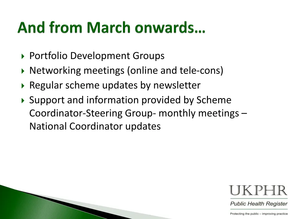 portfolio development groups