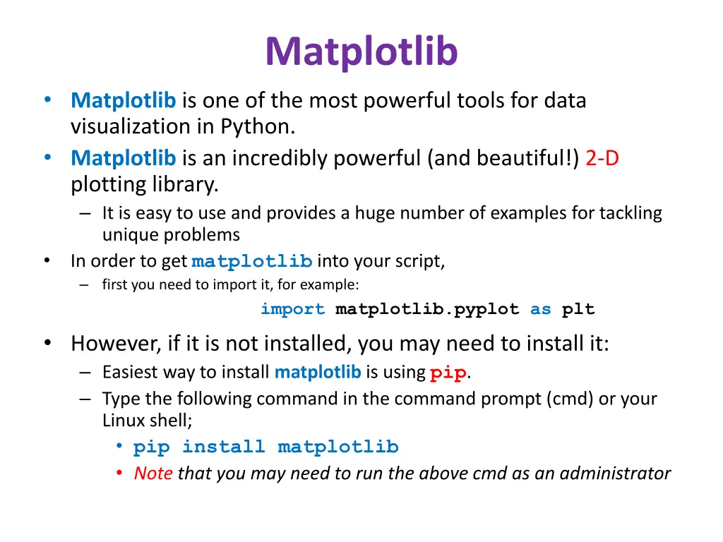 matplotlib