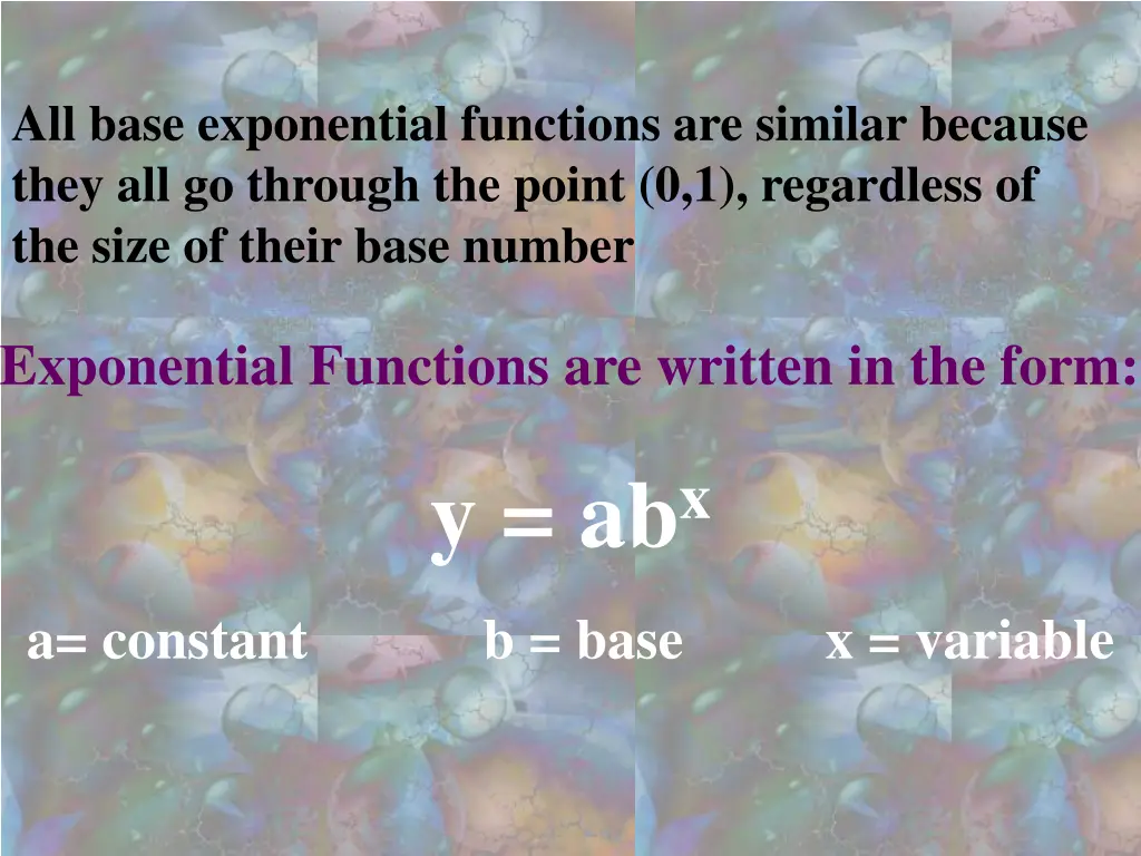 all base exponential functions are similar