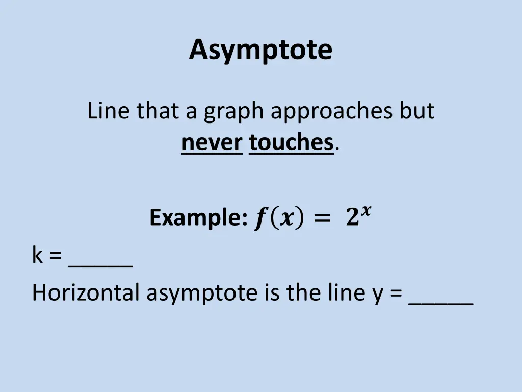 asymptote