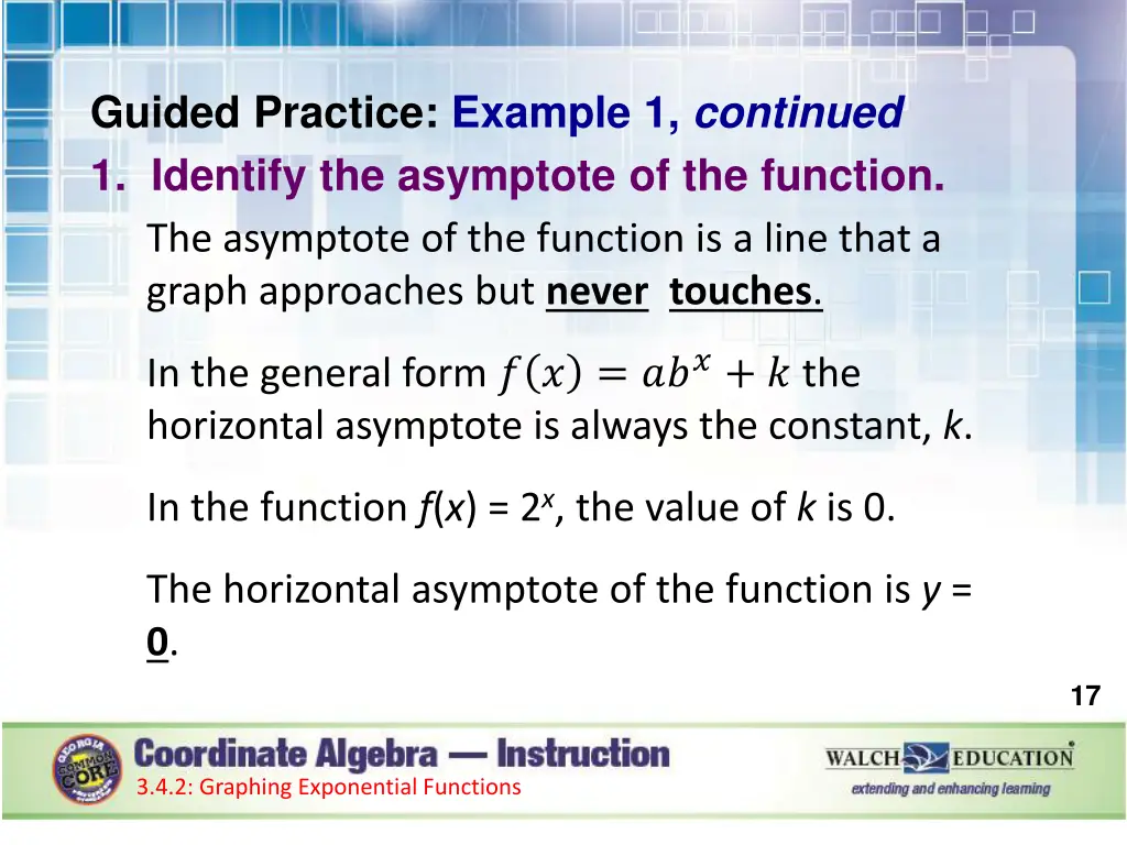 guided practice example 1 continued 1 identify