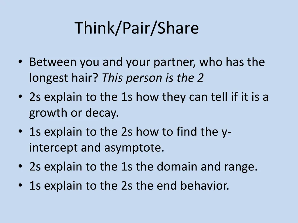 think pair share