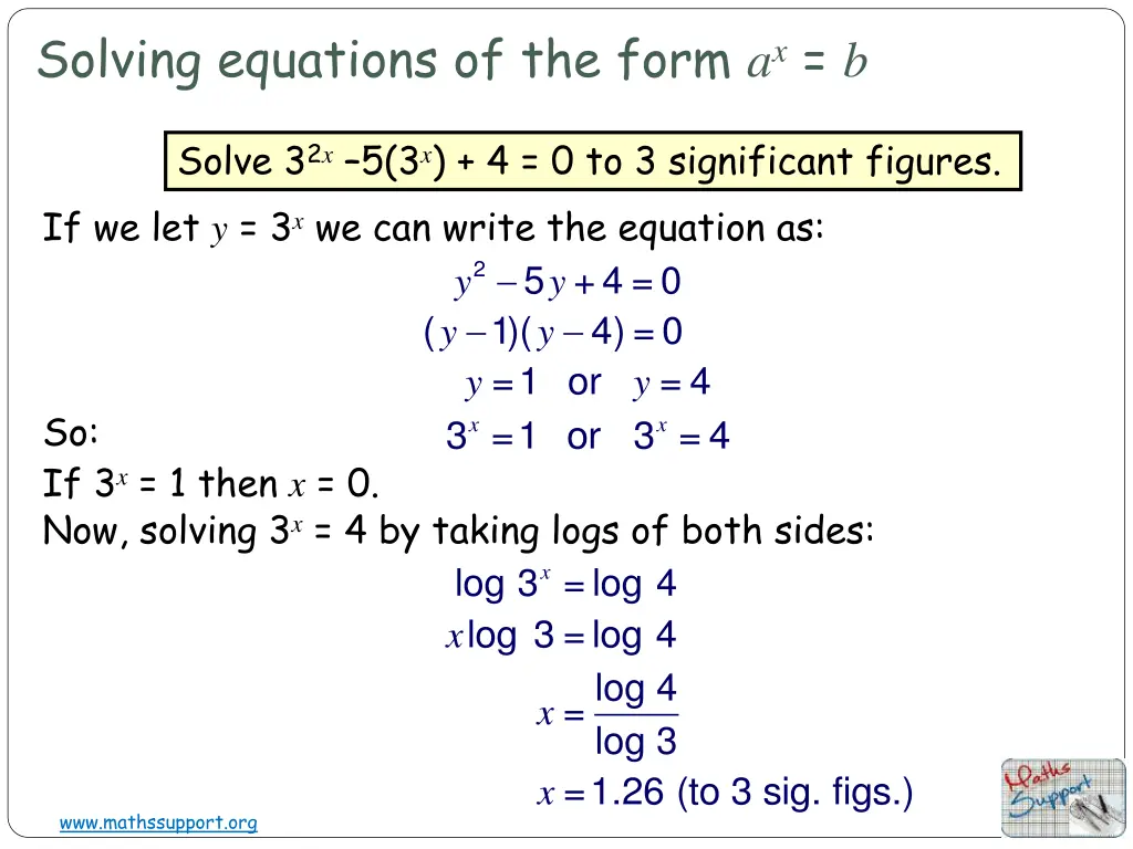 solving equations of the form a x b 3