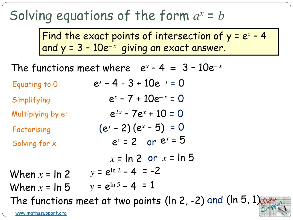 solving equations of the form a x b find