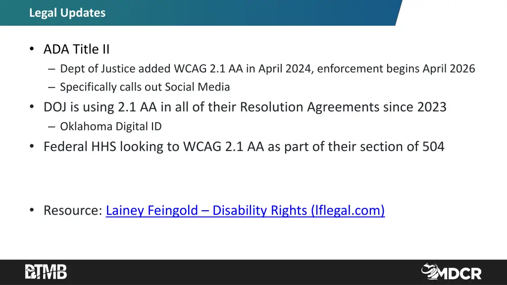 legal updates